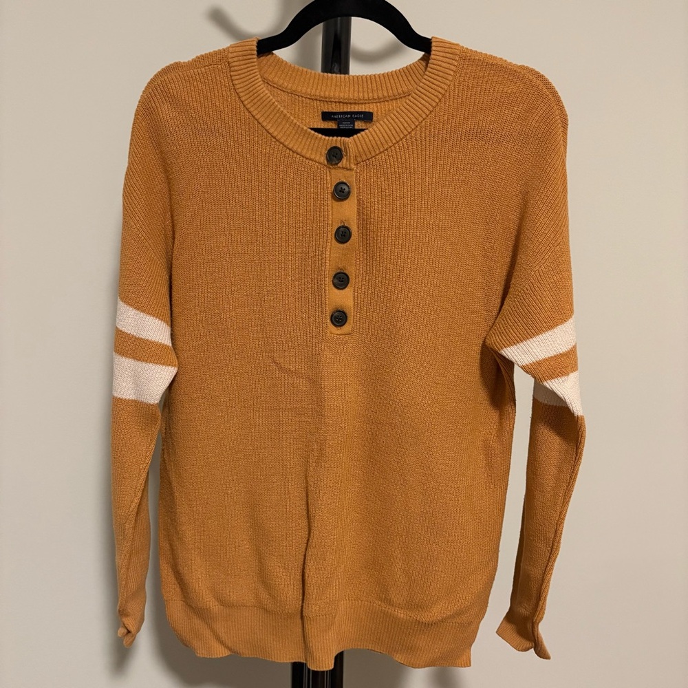American Eagle Outfitters Mustard Knit Sweater